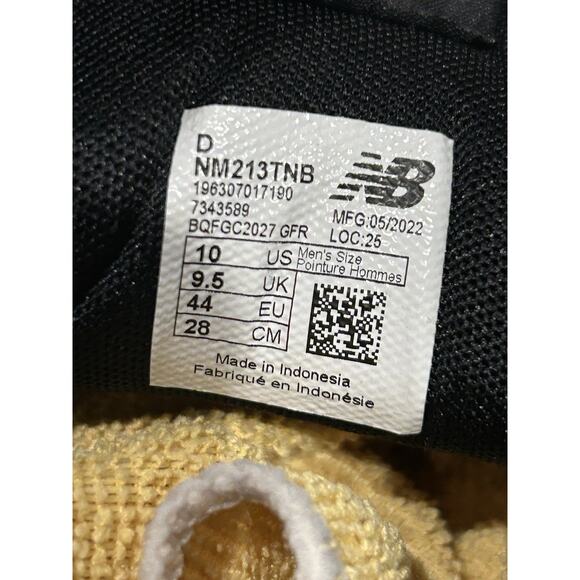 New Balance MENS SIZE 10 Numeric 213 NM213TNB Beige Black Sneaker‎ Shoes Skate - Picture 8 of 8